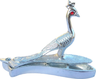 

Seju Creations Decorative Showpiece - 8.5 cm(Aluminium, White, Silver)