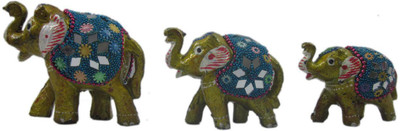 

Unique Indian Crafts Decorative Showpiece - 7 cm(Porcelain, Multicolor)