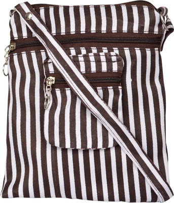 

Exotique Women Casual Brown Polyester Sling Bag