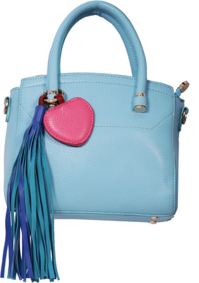 

velina Girls Casual Blue Leatherette Shoulder Bag