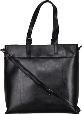 

velina Girls Casual Black Leatherette Shoulder Bag