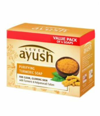 

Lever Ayush Purifying Turmeric Soap(400 g, Pack of 4)