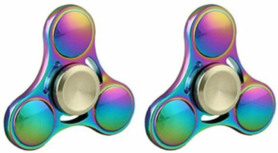 

SANJARY METAL MADE FIDGET RAINBOW SPINNER (MULTI-COLOUR)(Multicolor)