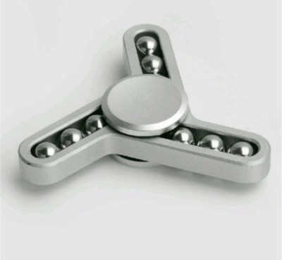 

SANJARY GOOD QUALITY METAL MADE 9 BALL BEARING SPINNER (SILVER)(Silver)