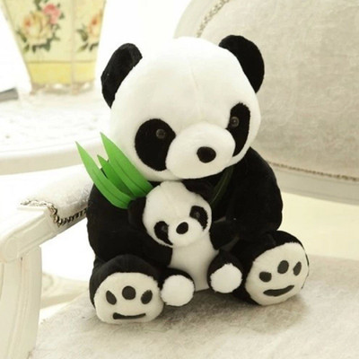 

ToynJoy 1.5 Feet Mother & Child Panda Stuffed Toy as Special Gift - 45 cm(Black, White)