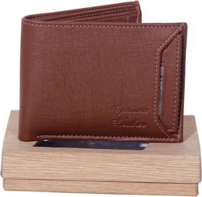 

addik Men Brown, Black Artificial Leather Wallet(7 Card Slots)