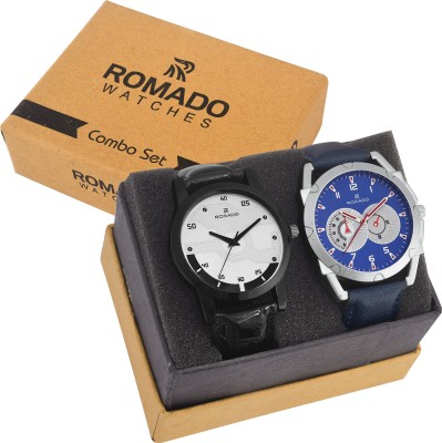 ROMADO COMBO-114BU-SMBK TRENDY PAIR Watch  - For Boys   Watches  (ROMADO)