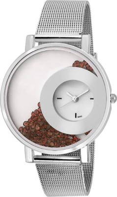 SPINOZA letest collation fancy and attractive Brown movable diamonds in dial 04S108 Analog Watch  - For Girls   Watches  (SPINOZA)