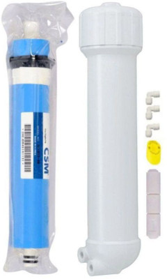 

Aameria RO Membrane CSM 80 GPD + Membrane Housing + Elbow Connectors + Teflon Tape + Flow Restrictor for Water Purifier RO Service Kit Solid Filter Cartridge(1.0E-5, Pack of 5)
