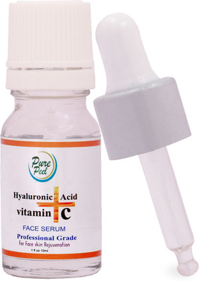 

purepeel Pure Peel Hyaluronic Acid + Vitamin C Serum For Youthful, Radiant, Plump, and Vibrant Skin Face Serum 10 ml(10 ml)
