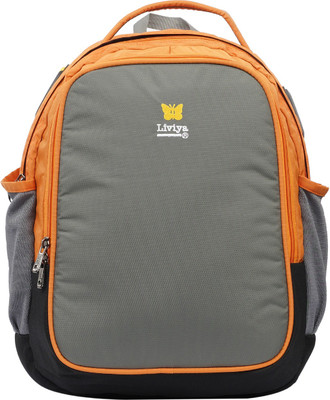 

Liviya SB-1136 39 L Backpack(Grey, Orange)