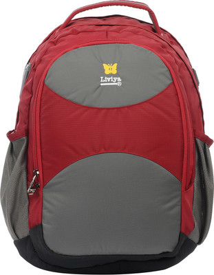 

Liviya SB-1176 30 L Backpack(Red, Grey), Grey;red