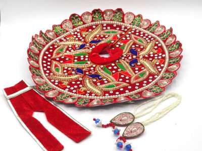 

RINU RAKHI DESIGNER LADDU GOPAL POSHAK Dress(Silk)