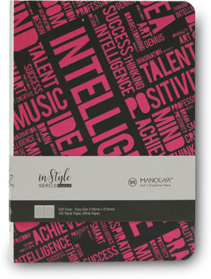 

MANOGYA A5 Notebook(INSTYLE SERIES, Pink)