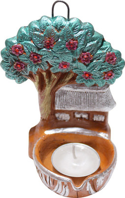 

Blutec Terracotta (Pack of 2) Hanging Diya(Height: 5.51 inch)
