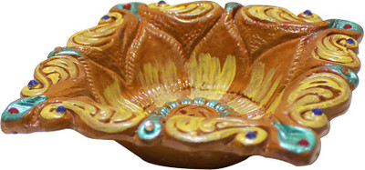 

Blutec Terracotta Table Diya(Height: 1.57 inch)
