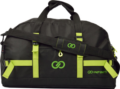 INFINITI Linear Travel Duffel Bag(Green, Black), Black;green