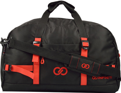 

INFINITI Linear Travel Duffel Bag(Red, Black), Black;red