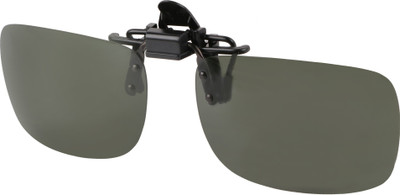 

AEC Shooter Polarized Aviator Day Vision Clip-On Flip-Up Driving Motorcycle Goggles(Grey), Black;grey