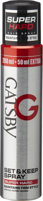 

Gatsby Set & Keep Hair Spray Super Hard 250ml Spray(250 ml)