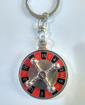 

HatsOff Casino Royal Spinning Key chain metal key ring Key Chain