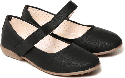 

Adorn Girls Velcro Ballerinas(Black