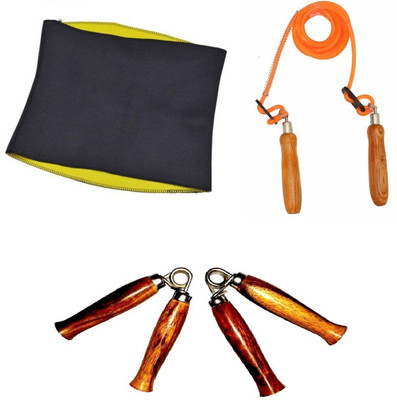 

Venom HAND GRIPPER AND WOODEN HANDLE ORANGE COLOR SKIPPING ROPE Gym & Fitness Kit