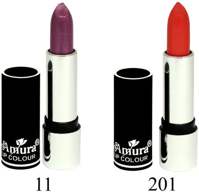 

Amura Black Beauty Lip Colour Set of 2(11201, 4.5 g)