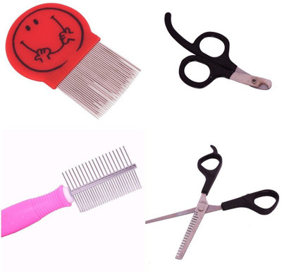 

SRI Imported High Quality Dog Beauty Care Set Tools - 4Piece Basic Comb for Dog
