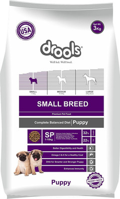 

Drools Small Breed Puppy, Premium 3 kg Dry Dog Food