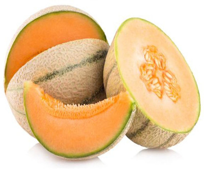 

AllThatGrows Musk Melon Striped Orange Flesh, Muskmelon, Cantaloupe Fruit Seeds, Pack of 50 Kharbooja Seeds Seed(50 per packet)