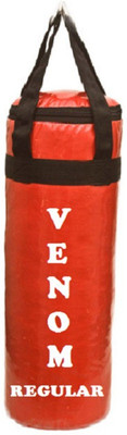 

Venom REGULAR 2.5 FEET, MATERIAL : SYNTHETIC LEATHER, RED COLOR, UNFILLED WITH HANGING STRAPS Hanging Bag(2.5, 30 kg)