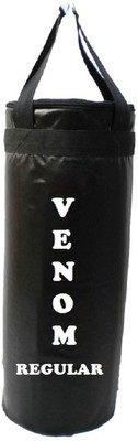 

Venom REGULAR 5.0 FEET, MATERIAL : SRF - STANDARD, BLACK COLOR, UNFILLED WITH HANGING STRAPS Hanging Bag(5.0, 60 kg)