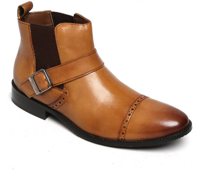 

Brune TAN LEATHER BRYCE BOOT Monk Strap For Men(Tan