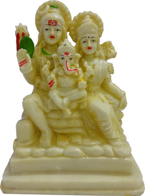 

FABZONE Antique Finish Lord Shiv Parivar Parvati Statue Hindu God Shanker and Ganesha Sculputer Handicraft Idol Shivratari,Diwali Decorative Spiritual Puja Vastu Showpiece Figurine - Religious Pooja Gift Item & Murti for Mandir / Temple / Home / Office De