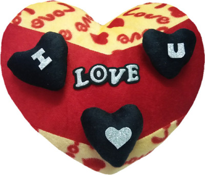 Aparshi (Combo pack of 2) love heart cushion stuffed soft toy H121 - 100 cm(Red)