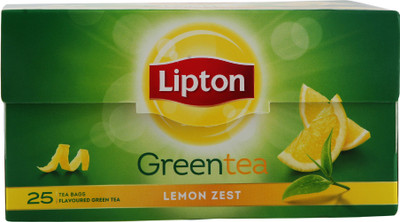 

Lipton Zest Lemon Green Tea Bags(25 Bags, Box)