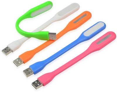 Adnet USB LED light Portable Flexible USB LED Light Lamp USB-LEDLIGHT-PACK5-01 Led Light(Multicolor)