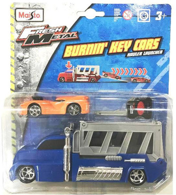 

Maisto Burnin Key Cars Hauler Launcher(Blue, Orange)