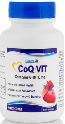 

HealthVit Co-Qvit CO-Q 10 Enzyme 30 mg 60 capsules(60 No)