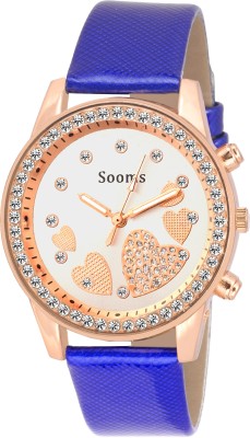 SOOMS QUEEN OF HEARTS SL-0068 SUPER BEAUTIFUL LADIES DIAMOND STUDDED PARTY WEAR Watch  - For Women   Watches  (Sooms)