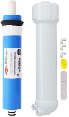 

Aameria Dow Filmtec 75 GPD Membrane + Membrane Housing + Elbow Connectors + Teflon Tape + FR 450ML for Water Purifier RO Service Kit Solid Filter Cartridge(1.0E-5, Pack of 5)