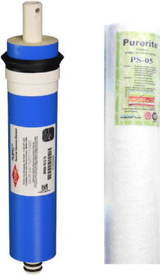 

Aameria Dow Filmtec BW60 1812-75GPD Membrane with PP SPUN Solid Filter Cartridge(1.0E-5, Pack of 2)