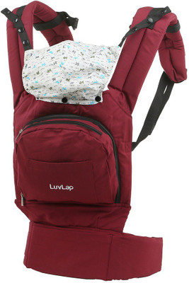 

LuvLap Elite Baby Carrier(Red, Front Carry facing in)