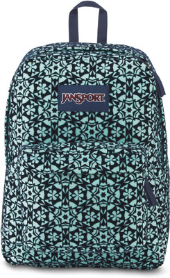 

JanSport High Stakes Aqua Dash Morrocan Flock 25 L Backpack(Black, Blue)
