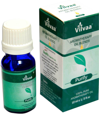 

Vilvaa 100 % Pure Aromatherapy Oil Blends - PURIFY - 10 ml ( For Stress Relief, Refreshing, Relaxation & For Diffuser)(10 ml)