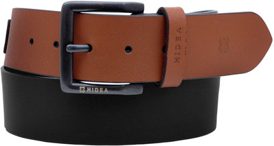 

Hidea Men Casual Multicolor Genuine Leather Belt, Black/tan