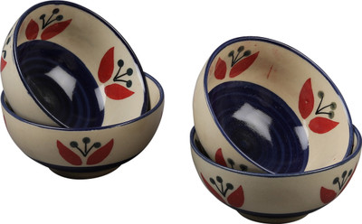 

miah decor Ceramic Bowl Ceramic Bowl Set(Multicolor, Pack of 4)