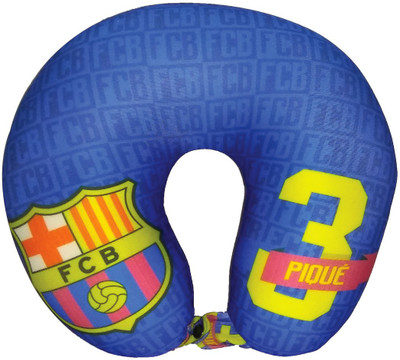 

FC Barcelona Multicolor Polyester Car Pillow Cushion for Universal For Car(Round, Pack of 1)