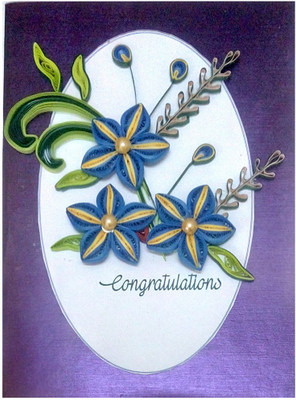 

TiaCrafts Greeting Card(Blue, Pack of 1)
